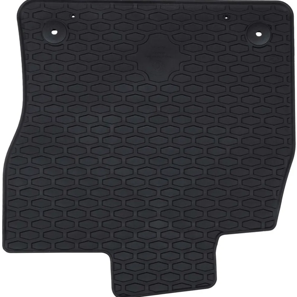 vidaXL Autobodemmat 4 pcs Zwart Rubber