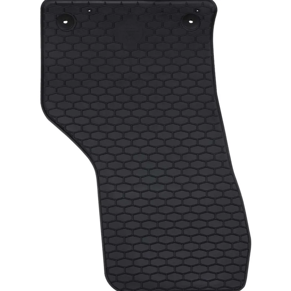 vidaXL Autobodemmat 4 pcs Zwart Rubber