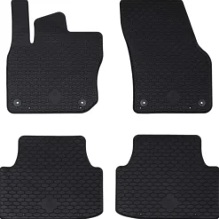 vidaXL Autobodemmat 4 pcs Zwart geschikt voor VW TIGUAN TDI 2024-
