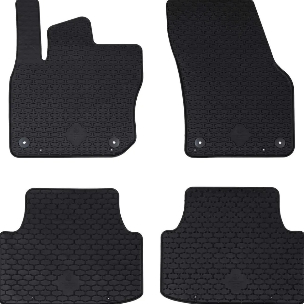 vidaXL Autobodemmat 4 pcs Zwart geschikt voor VW TIGUAN TDI 2024-