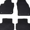 vidaXL Autobodemmat 4 pcs Zwart Geschikt voor VW T-CROSS 2019- Rubber
