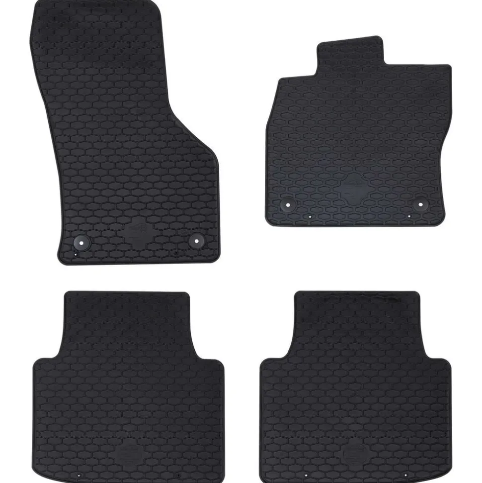 vidaXL Autobodemmat 4 pcs Zwart geschikt voor VW Arteon 2017- 4D Aft