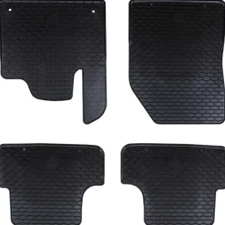 vidaXL Autobodemmat 4 pcs Zwart Rubber
