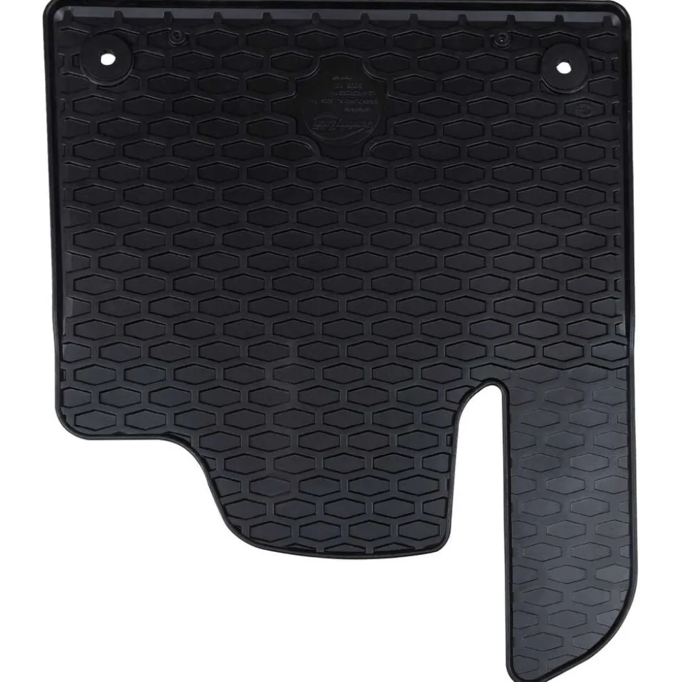 vidaXL Autobodemmat 4 pcs Zwart Rubber