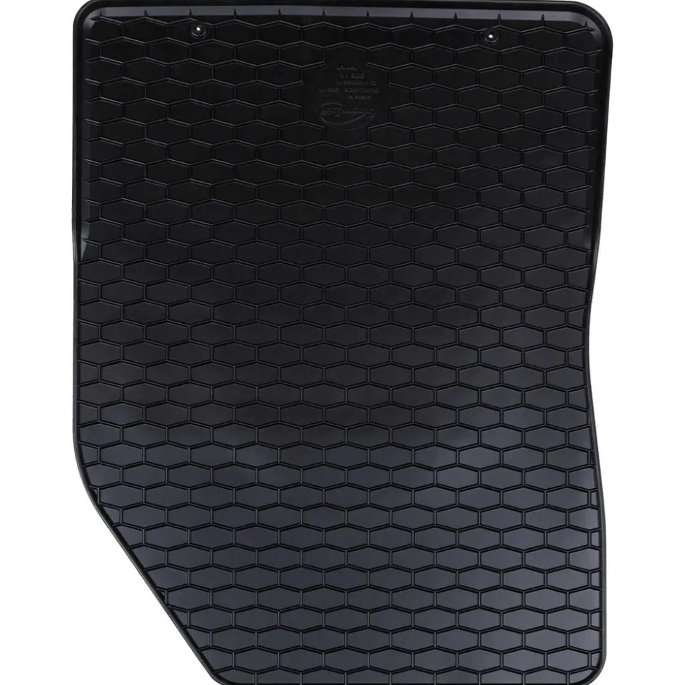 vidaXL Autobodemmat 4 pcs Zwart Rubber