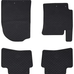 vidaXL Autobodemmat 4 pcs Zwart geschikt voor Kia RIO, STONIC 2017-