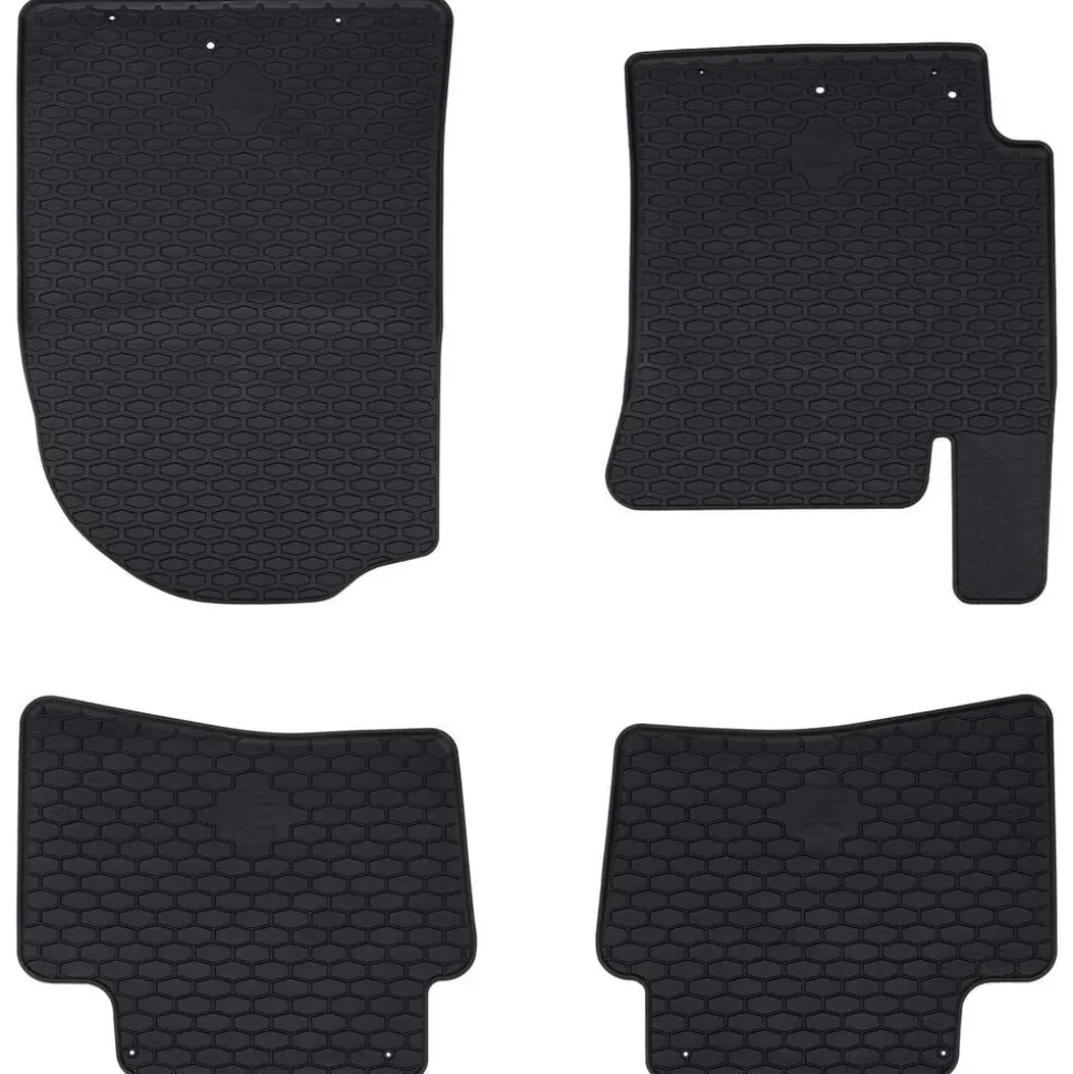 vidaXL Autobodemmat 4 pcs Zwart geschikt voor Kia RIO, STONIC 2017-