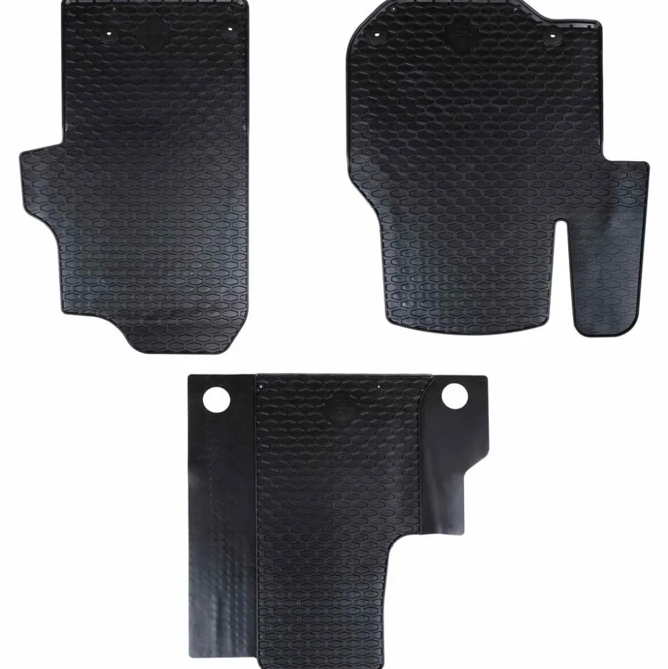 vidaXL Autobodemmat 3 pcs Zwart geschikt voor VW CRAFTER 2017- Rubber