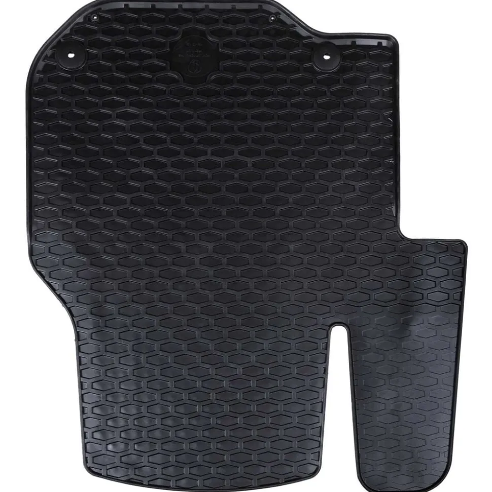 vidaXL Autobodemmat 3 pcs Zwart geschikt voor VW CRAFTER 2017- Rubber