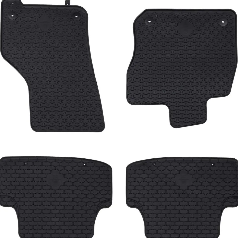 vidaXL Autobodemmat 4 pcs Zwart geschikt voor VW GOLF VIII MHEV 2020-