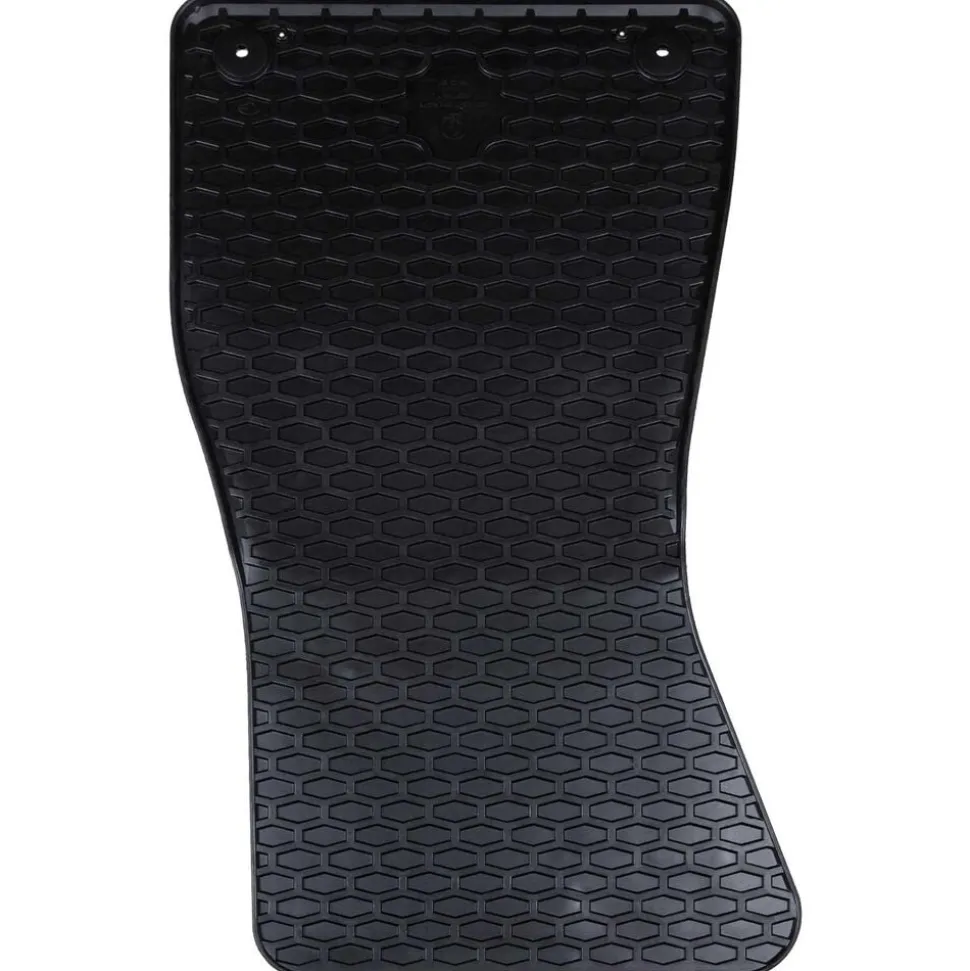 vidaXL Autobodemmat 4 pcs Zwart Rubber