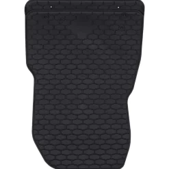 vidaXL Autobodemmat 3 pcs Zwart Rubber
