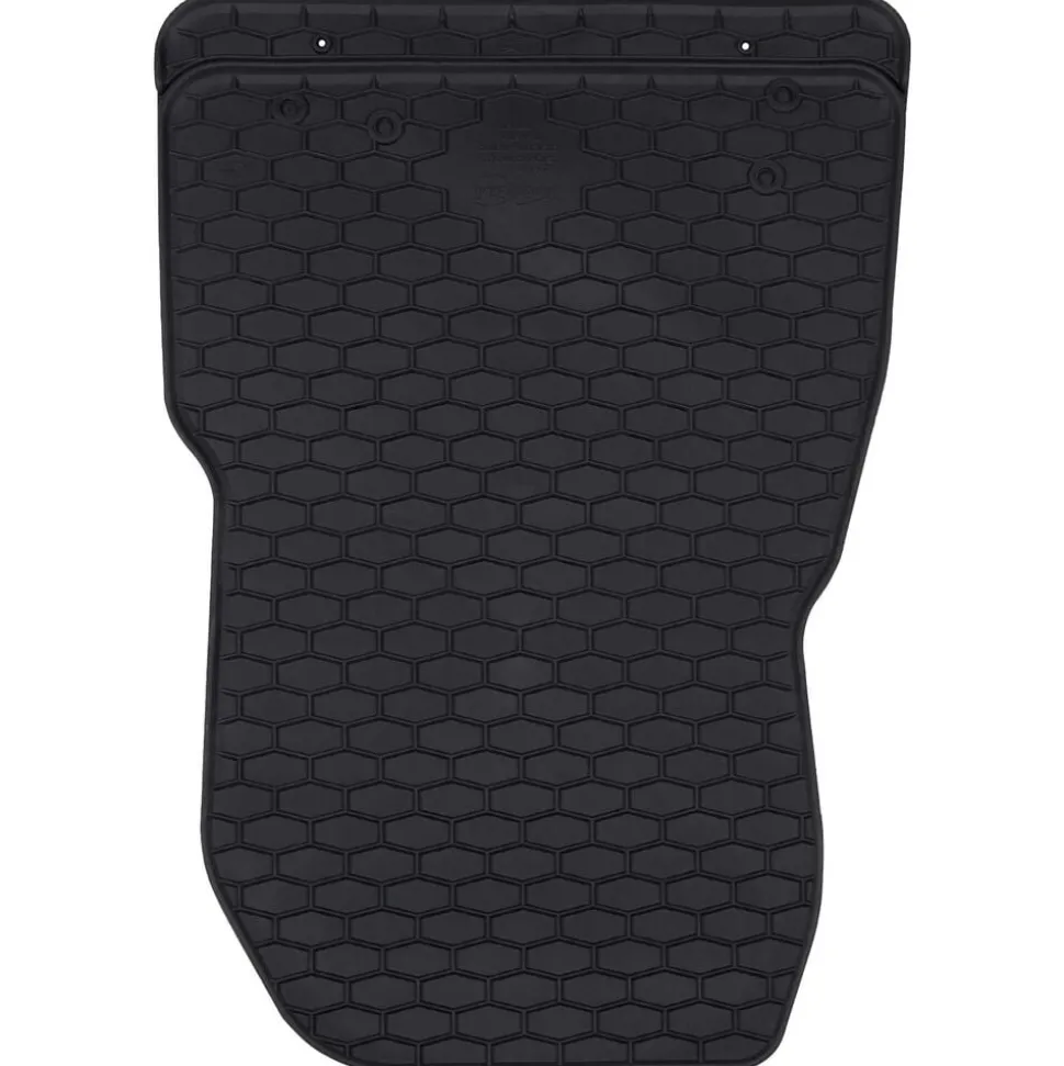 vidaXL Autobodemmat 3 pcs Zwart Rubber
