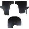 vidaXL Autobodemmat 3 pcs Zwart Geschikt voor VW T5 2010-2015 Rubber