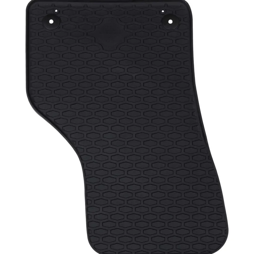 vidaXL Autobodemmat 4 pcs Zwart Rubber