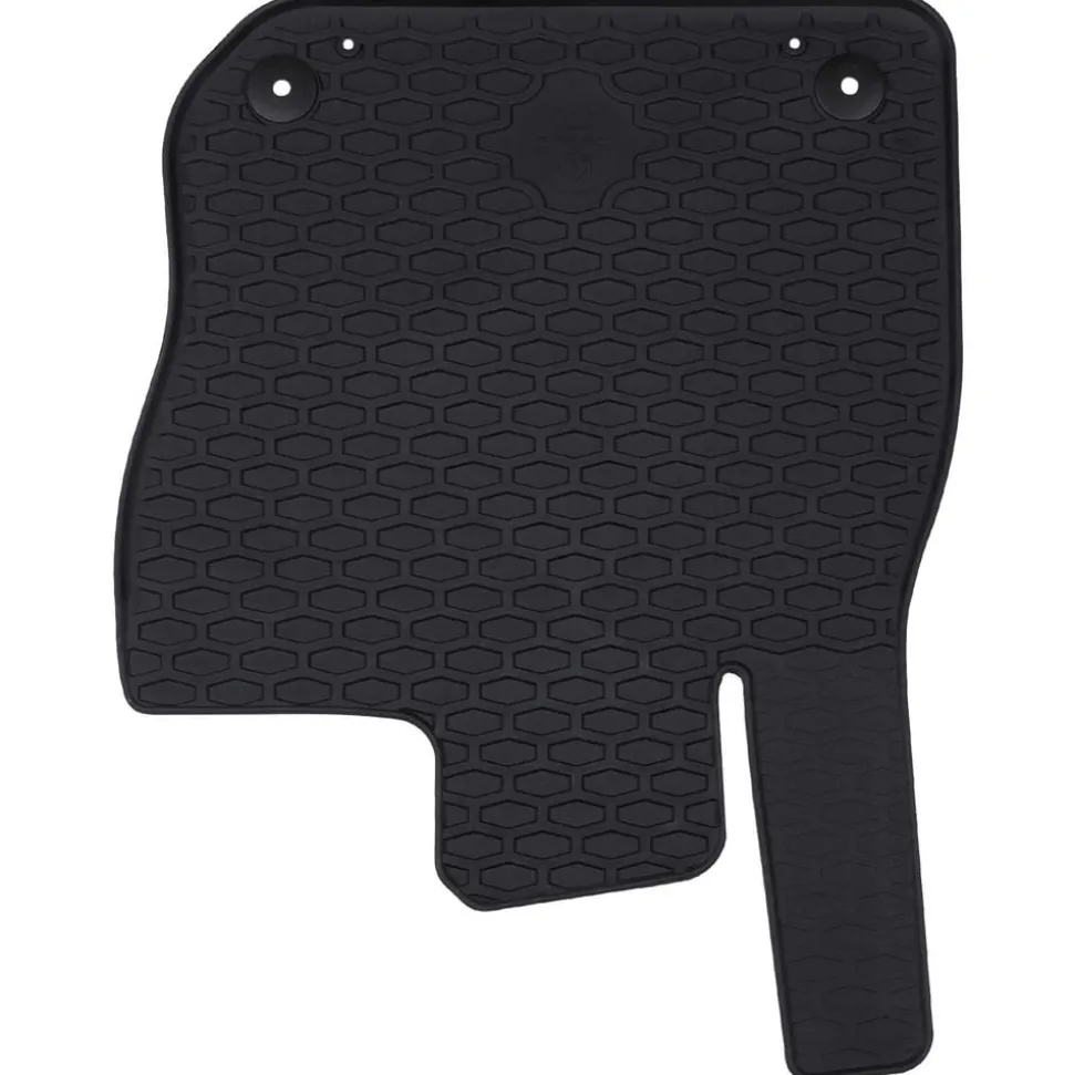 vidaXL Autobodemmat 4 pcs Zwart Rubber