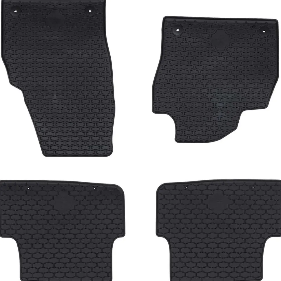 vidaXL Autobodemmat 4 pcs Zwart geschikt voor Škoda FABIA 2021- Rubber