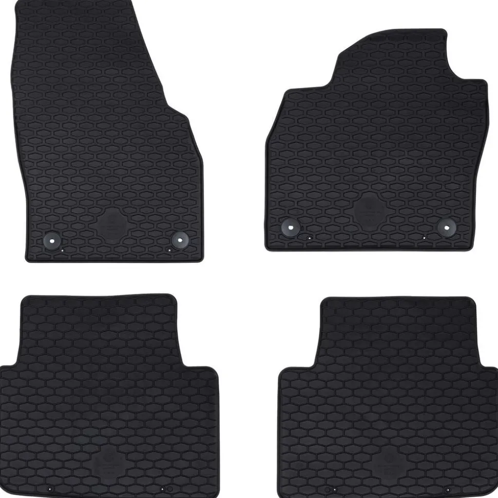 vidaXL Autobodemmat 4 pcs Zwart geschikt voor KAMIQ 2019- Rubber