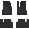 vidaXL Autobodemmat 4 pcs Zwart Rubber