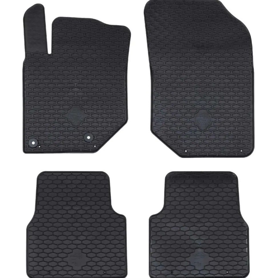 vidaXL Autobodemmat 4 pcs Zwart Geschikt voor C4 2021- Rubber