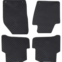 vidaXL Autobodemmat 4 pcs Zwart geschikt voor FABIA III 2014-2022