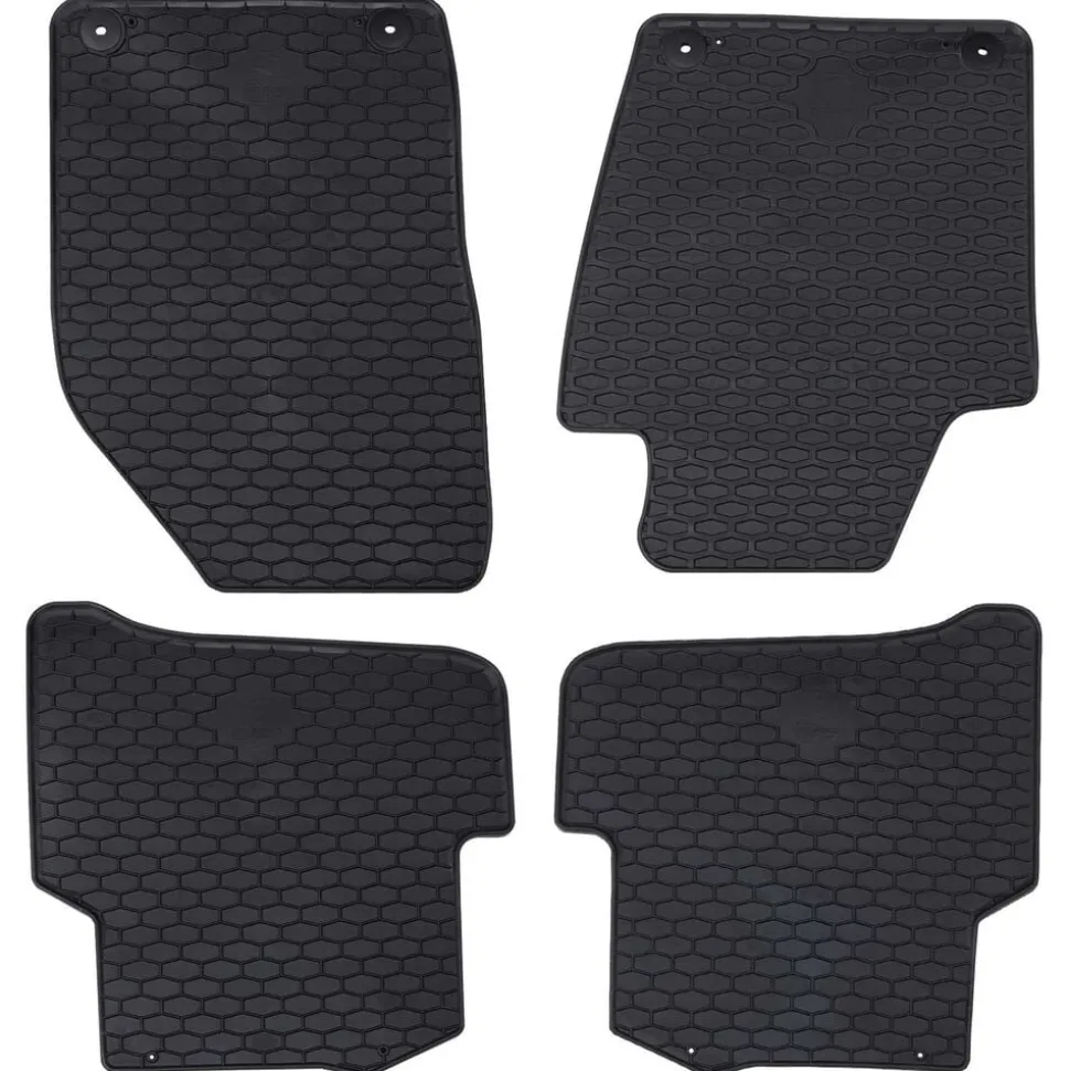 vidaXL Autobodemmat 4 pcs Zwart geschikt voor FABIA III 2014-2022