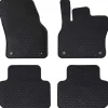 vidaXL Autobodemmat 4 pcs Zwart Geschikt voor Audi Q3 2019-2025 Rubber
