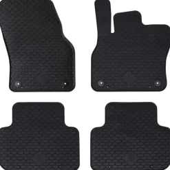 vidaXL Autobodemmat 4 pcs Zwart Geschikt voor Audi Q3 2019-2025 Rubber