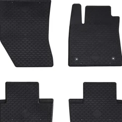 vidaXL Autobodemmat 4 pcs Zwart Geschikt voor Renault MEGANE 2016-