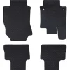 vidaXL Autobodemmat 4 pcs Zwart Rubber