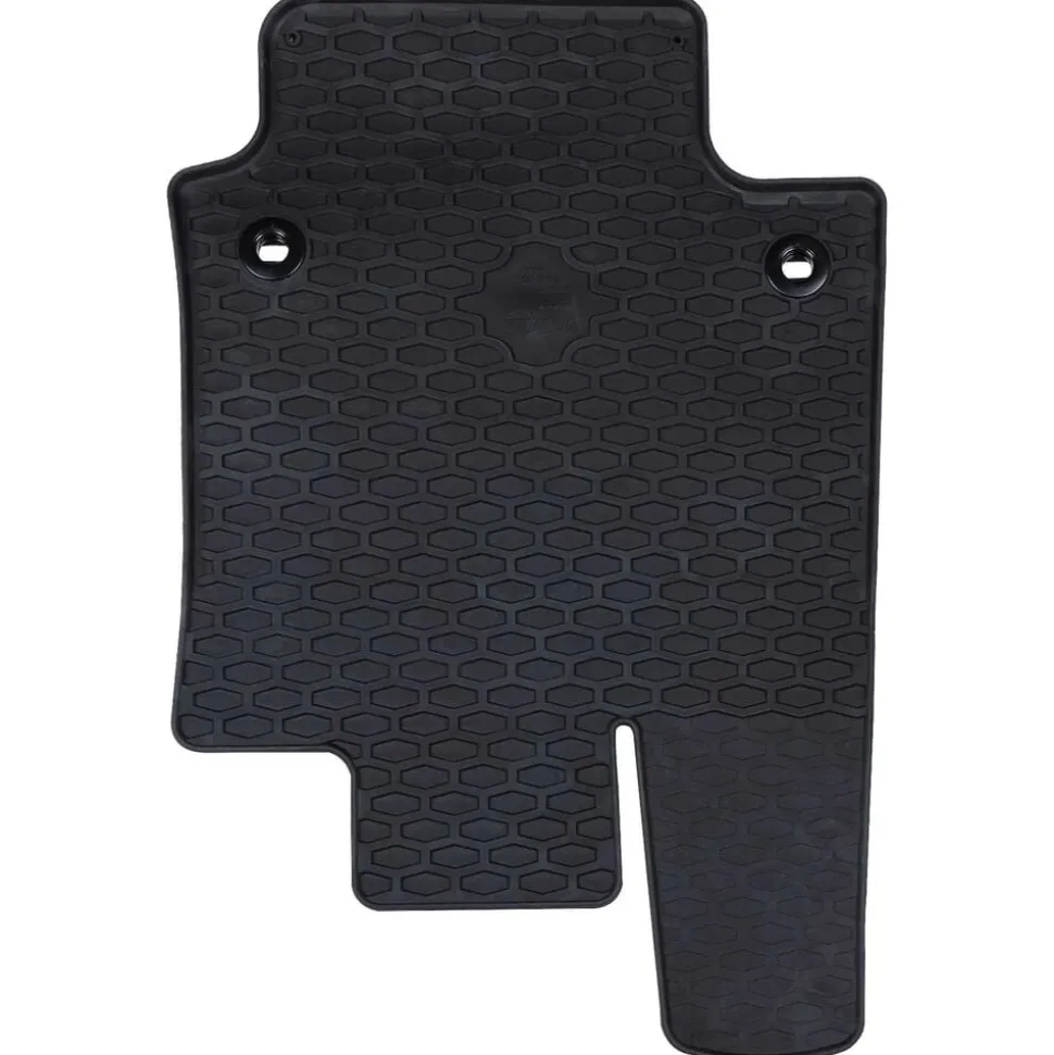 vidaXL Autobodemmat 4 pcs Zwart Rubber