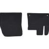 vidaXL Autobodemmat 2 pcs Zwart Rubber