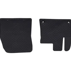 vidaXL Autobodemmat 2 pcs Zwart Rubber