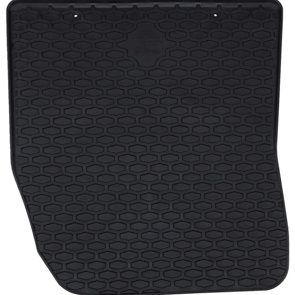 vidaXL Autobodemmat 2 pcs Zwart Rubber