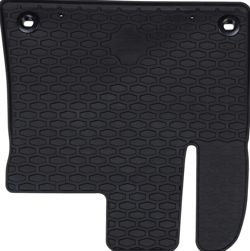 vidaXL Autobodemmat 2 pcs Zwart Rubber