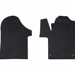 vidaXL Autobodemmat 2 pcs Zwart Rubber