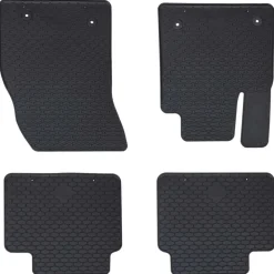vidaXL Autobodemmat 4 pcs Zwart geschikt voor Ford Focus 2018- 4D Aft.