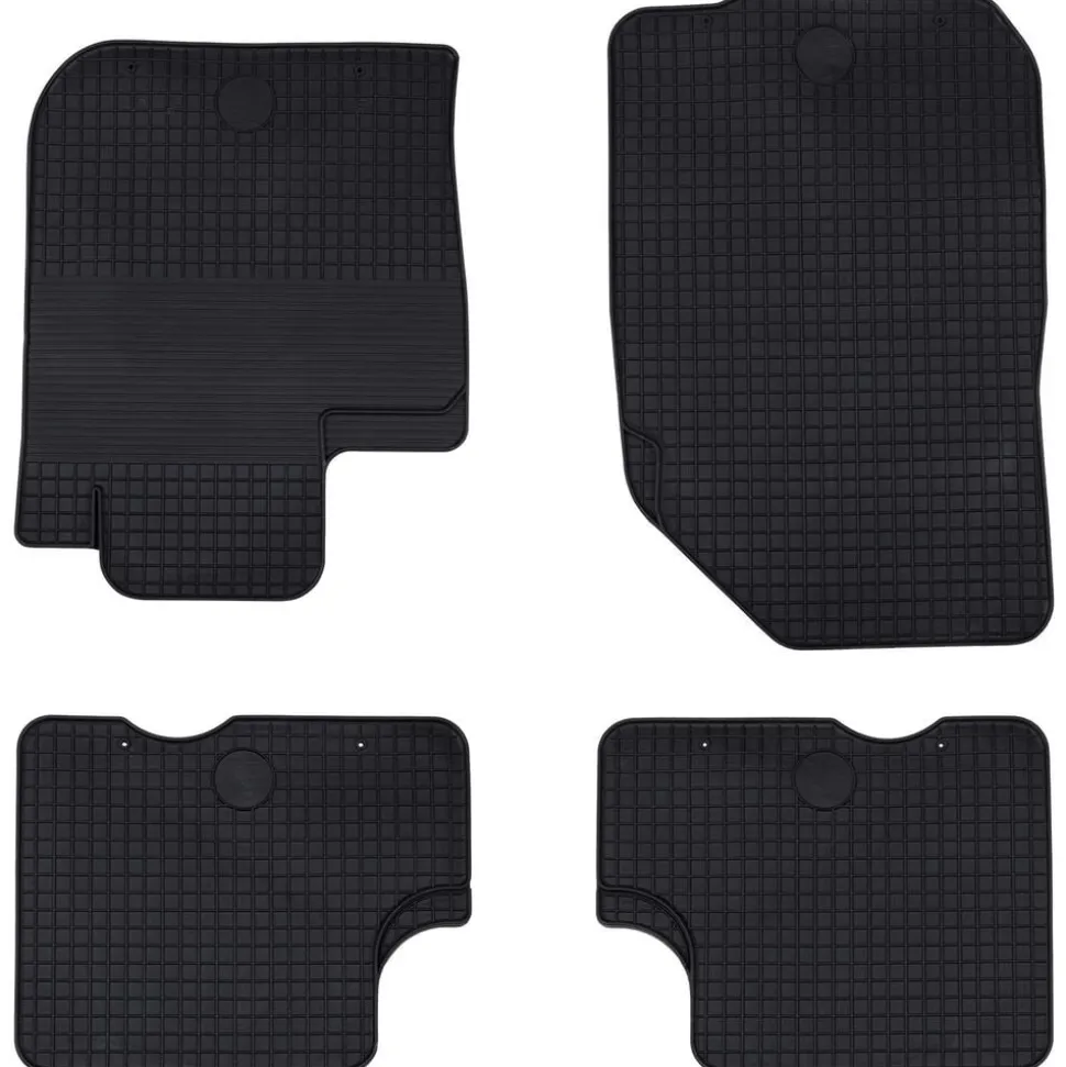 vidaXL Autobodemmat 4 pcs Zwart geschikt voor DACIA DUSTER 2010-2017