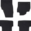 vidaXL Autobodemmat 4 pcs Zwart geschikt voor VW POLO 2021- Rubber