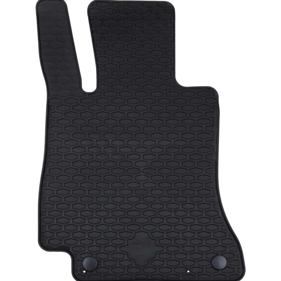 vidaXL Autobodemmat 4 pcs Zwart Rubber