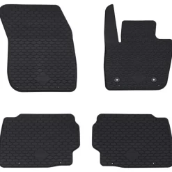 vidaXL Autobodemmat 4 pcs Zwart geschikt voor Ford MONDEO 2014- Rubber