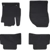 vidaXL Autobodemmat 4 pcs Zwart Rubber