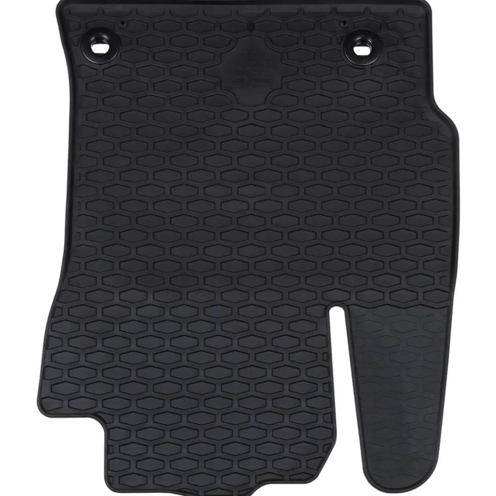 vidaXL Autobodemmat 4 pcs Zwart Rubber