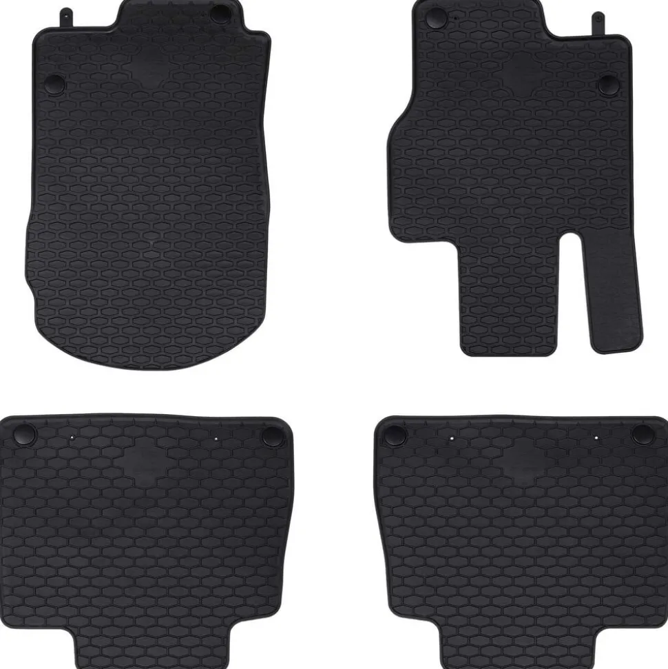 vidaXL Autobodemmat 4 pcs Zwart Geschikt voor MB GLE , GLS 2019-