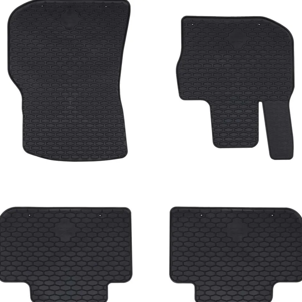 vidaXL Autobodemmat 4 pcs Zwart Geschikt voor BMW X3, X4 2018-4D Aft