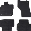 vidaXL Autobodemmat 4 pcs Zwart Rubber