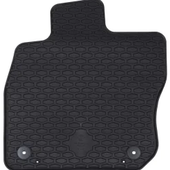 vidaXL Autobodemmat 4 pcs Zwart Rubber