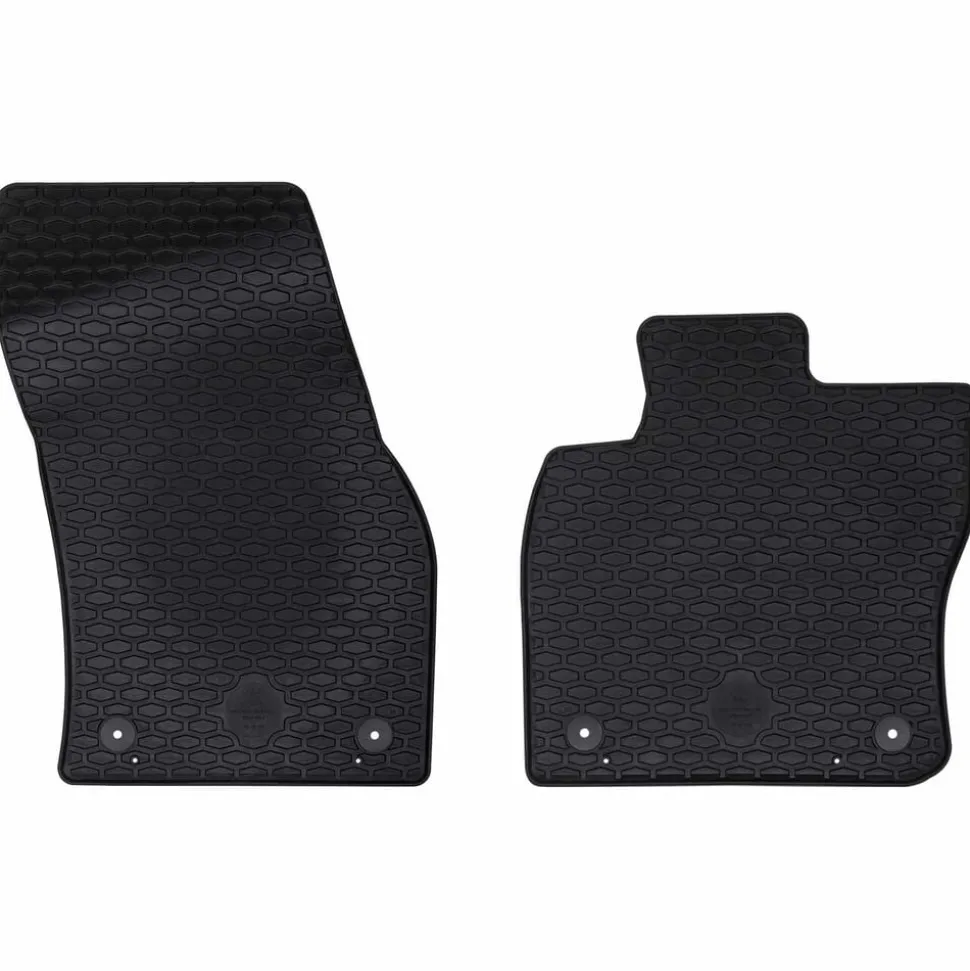 vidaXL Autobodemmat 2 pcs Zwart Geschikt voor VW CADDY 2020- Rubber