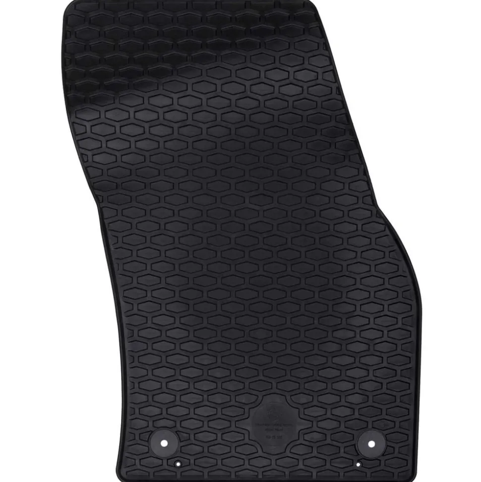 vidaXL Autobodemmat 2 pcs Zwart Geschikt voor VW CADDY 2020- Rubber