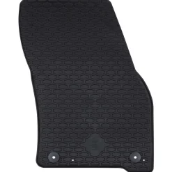vidaXL Autobodemmat 4 pcs Zwart Rubber